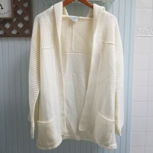 Queen's Way to Fashion Vintage Open Cardigan with Hood